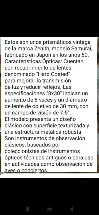 Prismáticos antiguos Made in Japan