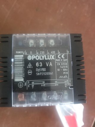 Transformador POLYLUX PD63 63VA 230/400V