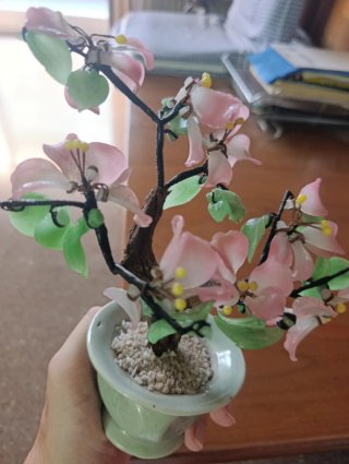Maceta China con Flores de Cerezo