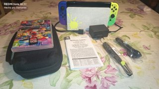 Nintendo switch oled edición splatoom3 y más cosas
