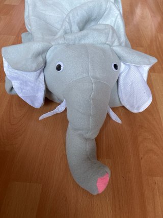Disfraz Pijama Entero Elefante Capucha Talla L
