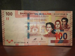 Billete 100 Bolivianos Banco Central de Bolivia