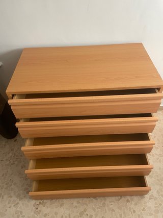 Cajonera de madera 5 cajones