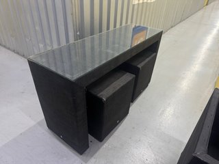 Conjunto Mesa y 4 Taburetes Exterior
