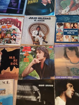 Lote de 26 Vinilos LP 12 pulgadas, años 70.