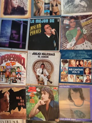 Lote de 26 Vinilos LP 12 pulgadas, años 70.