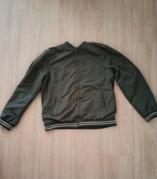 Cazadora Bomber Verde Militar