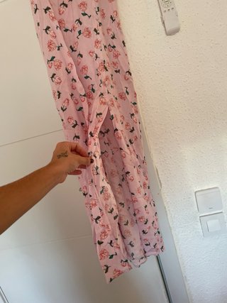 Vestido rosa floral
