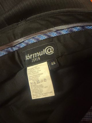 Traje de caballero negro