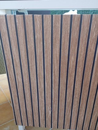 Cabezal de cama de madera blanco