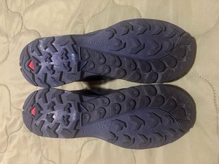 Zapatillas Salomon Trekking Azul Naranja