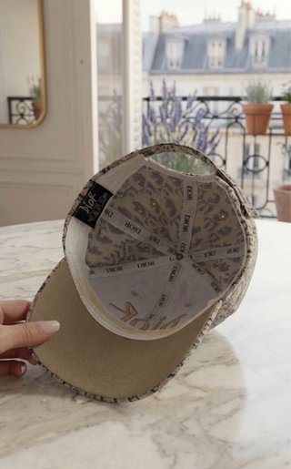 Gorra Dior Beige y gris