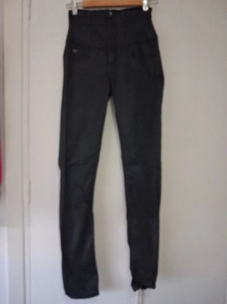 Leggings polipiel mujer negros