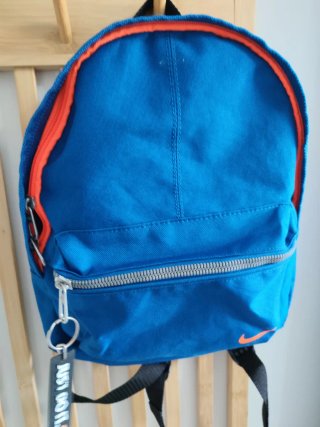 Mochila Superdry azul y naranja