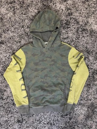 Sudadera Armani Jeans camuflaje verde logo mangas