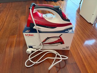 Plancha Solac Optima Perfect Roja
