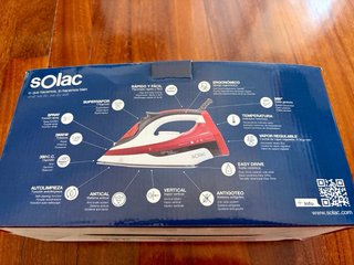 Plancha Solac Optima Perfect Roja