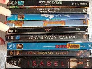 Lote Películas DVD: Ratatouille, Nemo, Up, Eclipse