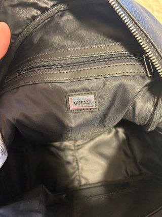 Mochila Guess Negra Piel