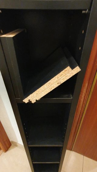 Mueble auxiliar CDs negro