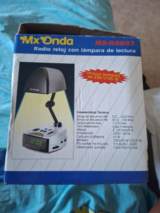 Radio Reloj con Lámpara Mx Onda MX-RRD37