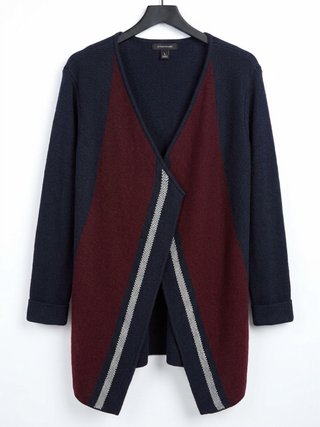 Chaqueta Atmosphere azul y burdeos Talla L