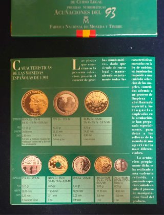 España Set Oficial Monedas 1993 FNMT