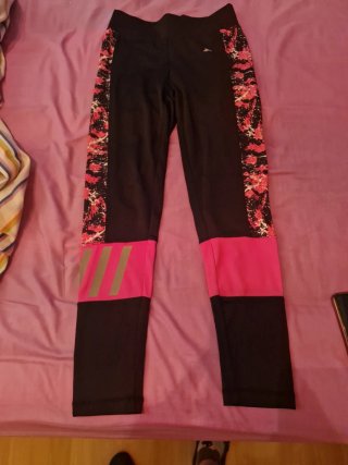 Mallas deportivas Tenth negras y rosas