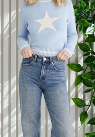 Stradivarius,  jersey azul bebé