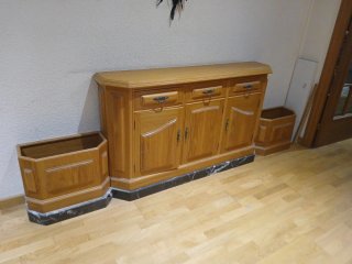Mueble entrada madera y mármol urgente Terrassa