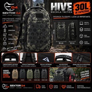Mochila Táctica Hive Sektor04 Multicam Tropic