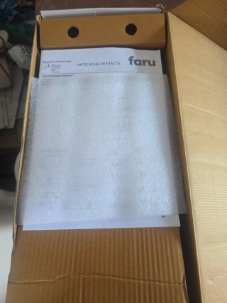 Anticaídas retráctil FARU PVH10 cable 10m