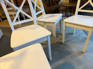6 Sillas Madera Blancas