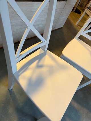 6 Sillas Madera Blancas