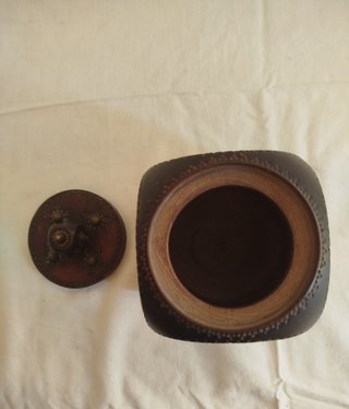 Caja joyero de madera con tapa