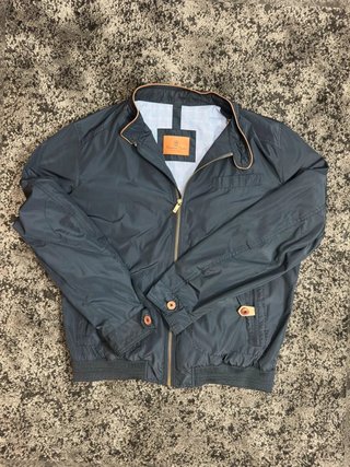 Massimo dutti Harrington azul Marino Retro