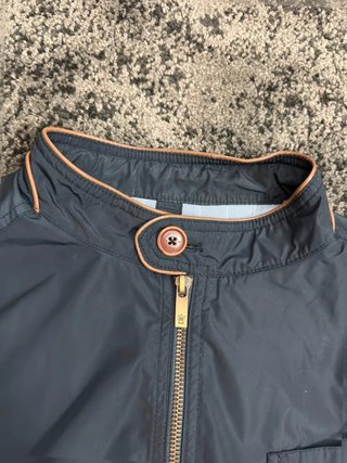 Massimo dutti Harrington azul Marino Retro
