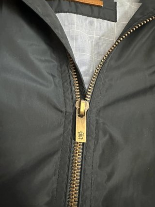 Massimo dutti Harrington azul Marino Retro