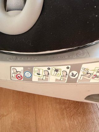 Silla coche Britax Römer negra