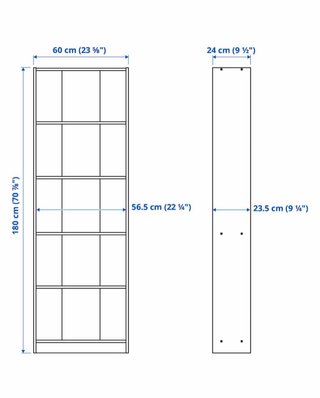 Estantería blanca 5 baldas Ikea