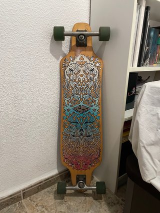 Skate Longboard con Diseño Artístico