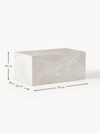 Mesa Centro Westwing Lesley Efecto Travertino