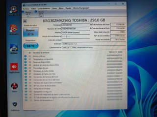 Disco SSD M.2 NVMe Toshiba 256GB