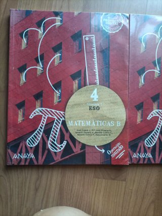 Libros matemáticas trimestre 2 y 3 de Anaya
