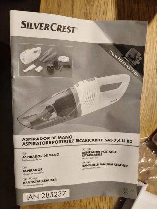 Aspiradora de mano SilverCrest Wet+Dry