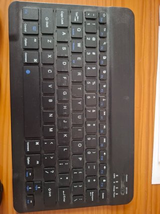 Teclado inalámbrico negro