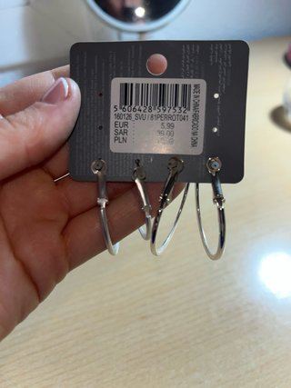 Pack 3 Pendientes Aro Parfois Plateados