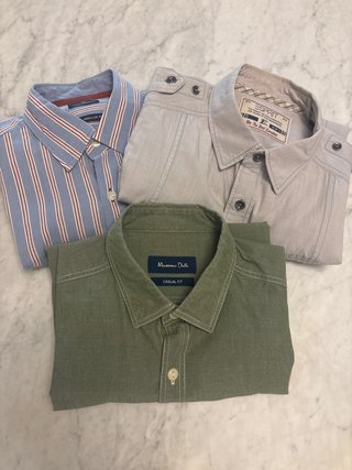 Lote 3x2 Camisas Casual Hombre Talla M