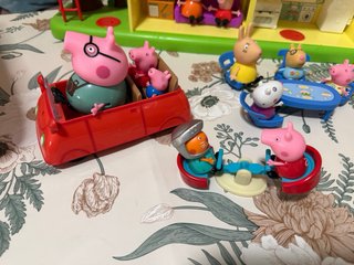 Lote Juguetes Peppa Pig: Casa, Coche, Avión