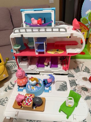 Lote Juguetes Peppa Pig: Casa, Coche, Avión